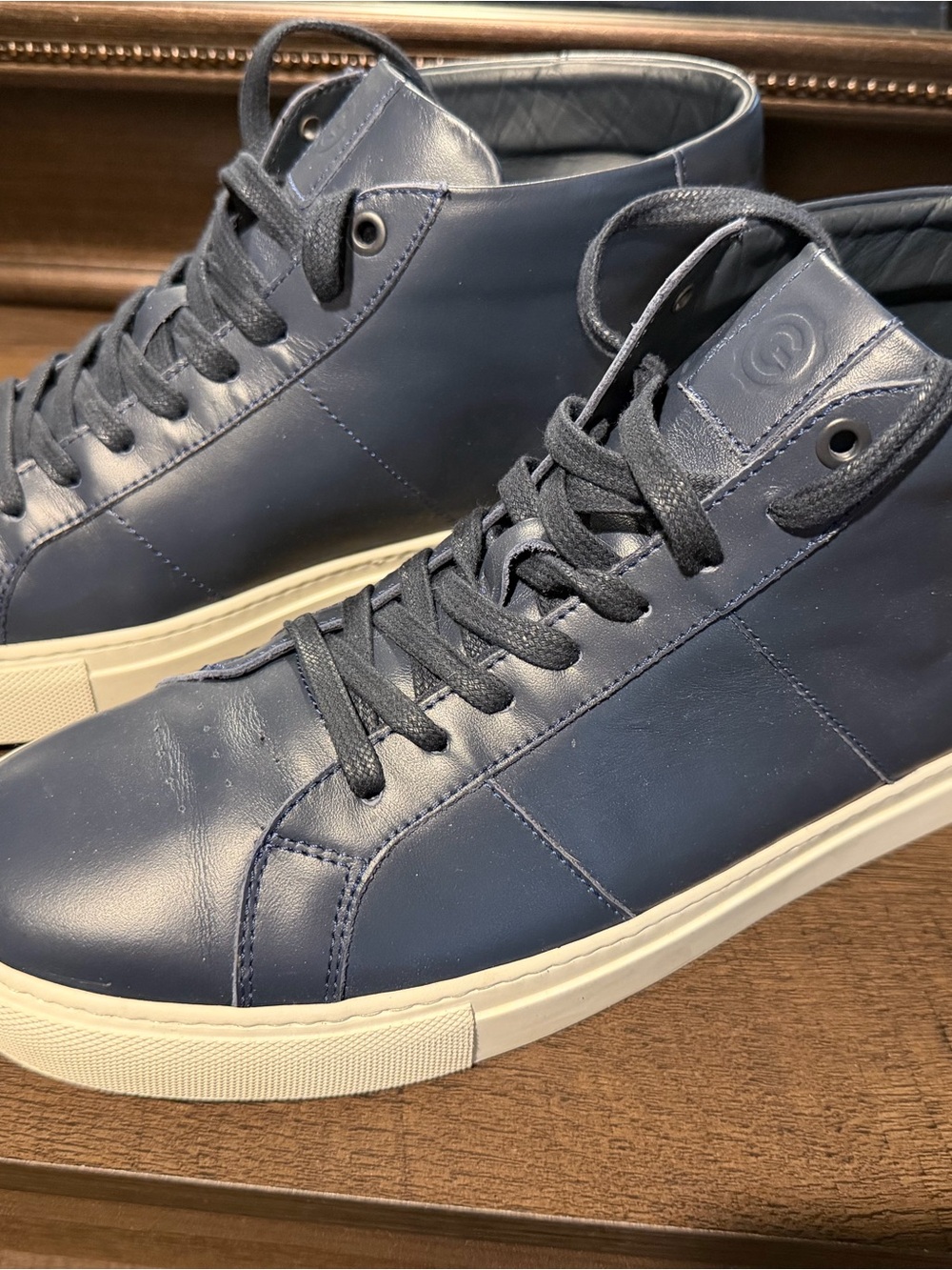 Greats Royale Men’s Navy High-Top Leather Sneakers